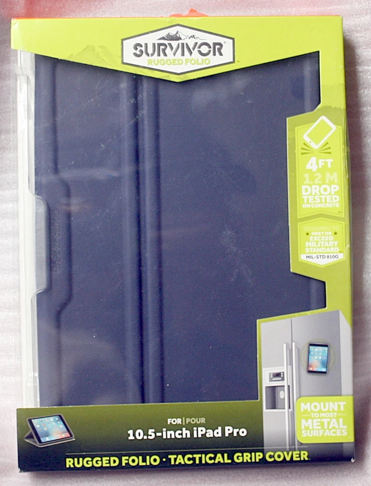 GRIFFIN SURVIVOR RUGGED FOLIO CASE FOR IPAD PRO 10.5"  (BLUE) - GB43721 - Image 1 of 4