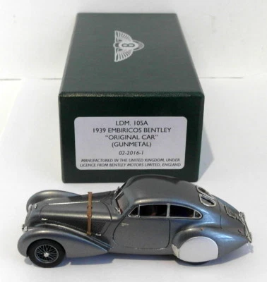 Lansdowne Modelos Escala 1/43 LDM105A 1939 Embricos Bentley Original Coche Gunmetal Foto 1 de 4