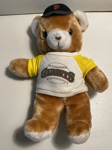Vintage San Francisco Giants 12” Plush Bear Stuffed Animal Retro Baseball MLB Cover