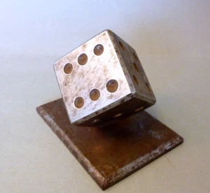Cubo de metal vintage diseño objeto platillo pomo para, por ejemplo, muebles Art Deco - Imagen 1 de 7