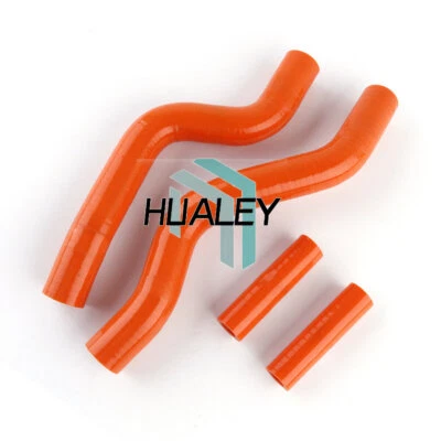 Orange Silicone Radiator Coolant Hose For 2001-2008 Suzuki RM250 RM 250 - Image 1 of 2