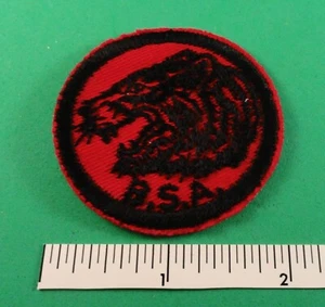 Patch pattuglia EARLY GUM BACK BSA RED TWILL - epoca anni '60 - TIGRE - Foto 1 di 2