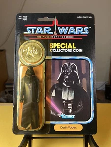 Figura Tarjeta De Colección Kenner Star Wars Darth Vader 92 Atrás ¡Sin usar, en caja! POTF 1984 ¡con moneda! - Imagen 1 de 10