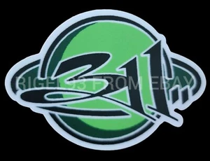 311 ROCK BAND 3 INCH GREEN SATURN STICKER NICK HEXUM MIT TIM SA P-NUT NOT 7-11 - Picture 1 of 3