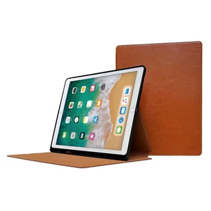 iPad Pro 12.9" Leather Case - For 1st/2nd Gen - With Pencil Holder - Sleep/Wake - Picture 1 of 7