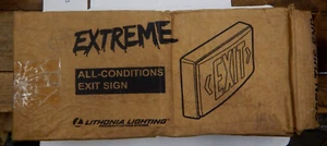 Lithonia Lighting EL N SD UM (213143) Insegna Uscita Emergenza Estrema 120/277v Nuova - Foto 1 di 5