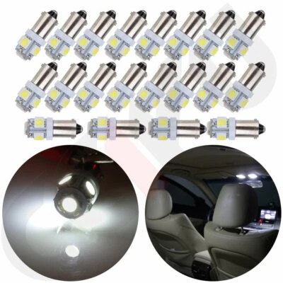 20 Piezas BA9S 5-5050-SMD LED Blanco Interior Instrumento Calibre Tablero Luz Lámpara 1816 Foto 1 de 4