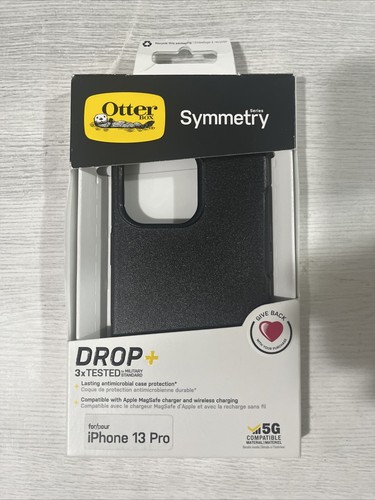 Funda MagSafe OtterBox Symmetry Series para iPhone 13 Pro, Negra, Nueva-