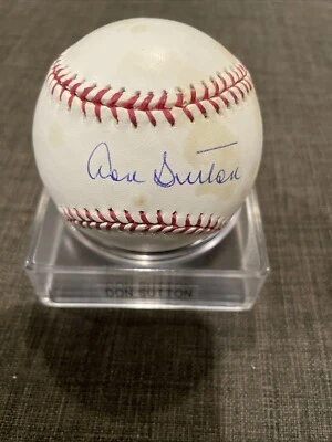 DON SUTTON HOF 98 DODGERS BREWERS PITCHER SIGNED AUTO OML BASEBALL Tristar - Image 1 of 4
