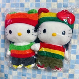 【USED】Sanrio Hello Kitty Dear Daniel Reggae Plush Toy Doll Cute 2-piece Set Jp - Picture 1 of 2