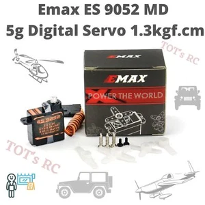 EMax ES 9052 MD 5,5 g (5 g) mini micro servo servo digitale RC aereo elicottero - Foto 1 di 8