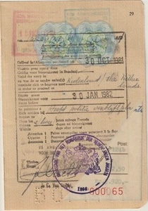 Netherlands Revenue Stamp Fiscal Fiscaux Passport Visa Consulair Consular - Picture 1 of 1