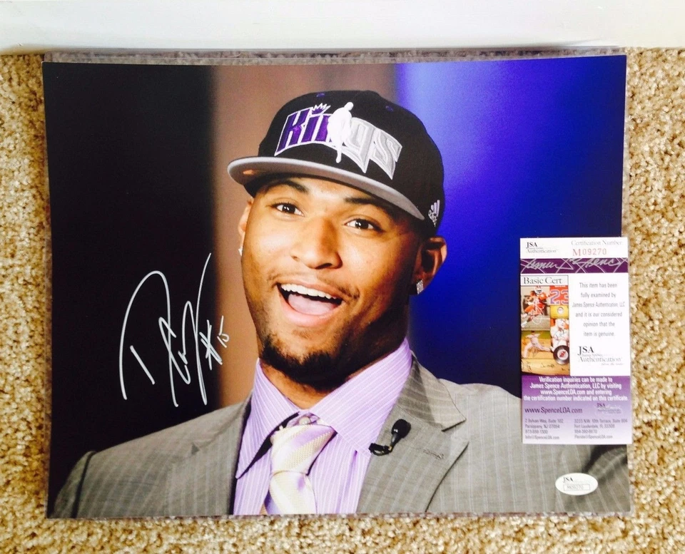 Autógrafo firmado por DeMarcus Cousins 11x14 fotografía Sacramento Kings NBA JSA EE. UU. Foto 1 de 1