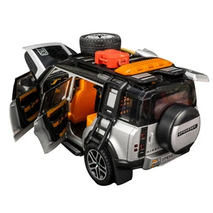Sound&Light Doors Openable Diecast Model Car Toy Collect Display Pull Back 1/22 - Picture 1 of 14