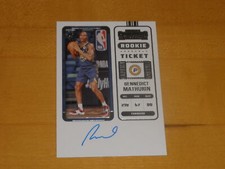 2022-23 Panini Contenders Rookie Ticket Autograph Auto Bennedict Mathurin RC A