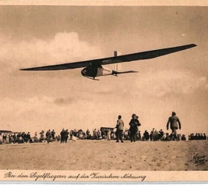 GERMANY Aviation Postcard GLIDER Prussia Curonian Spit {ex Slater}PG46 - Picture 1 of 10