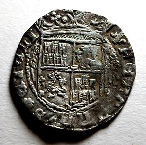 REAL REYES CATOLICOS ANTERIOR A LA PRAGMATICA. TOLEDO. ROSETAS EN REVERSO. RARA. - Picture 1 of 2