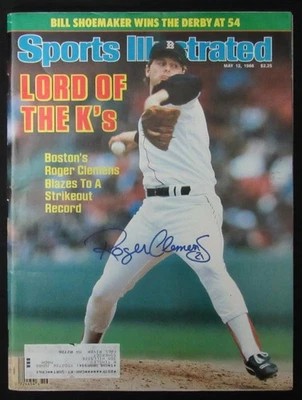 Roger Clemens Signed 5/12/1986 Sports Illustrated Magazine Red Sox PSA 199063 - Image 1 of 4