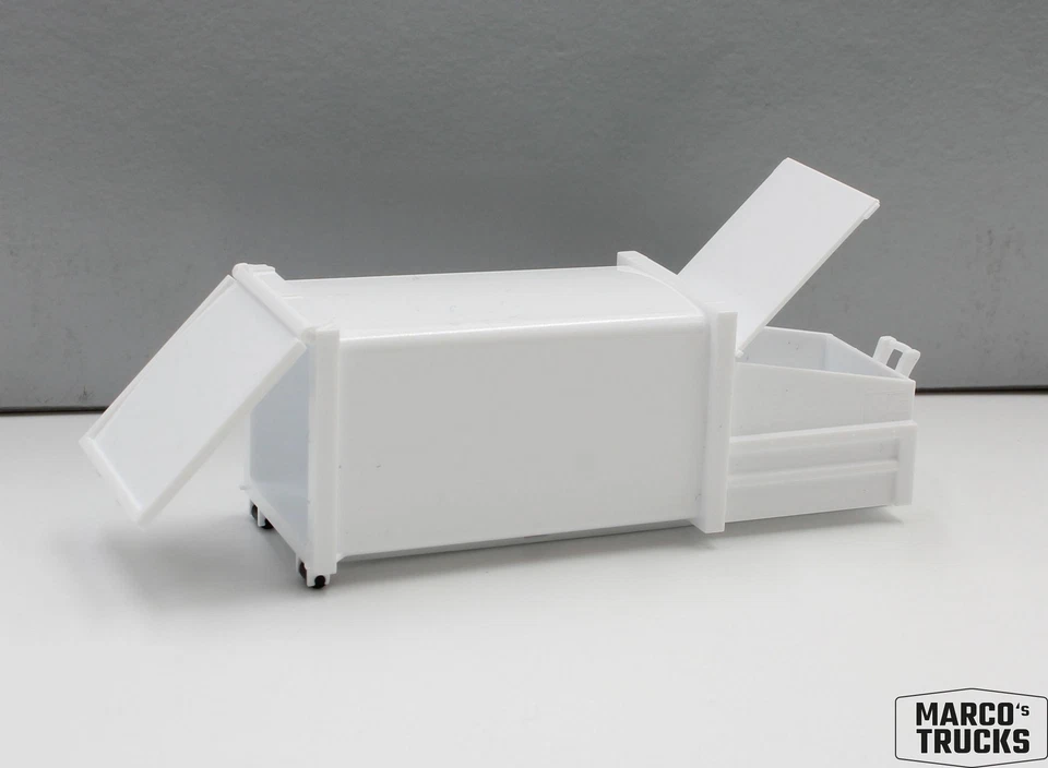 Herpa Contenitore rifiuti pressati bianco 1 pezzo come articolo 083331 - 1:87 /HN3854