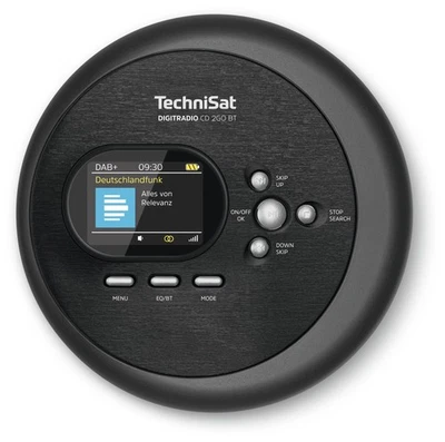 TechniSat DigitRadio CD2GO BT CD Payer DAB+, FM Radio Schwarz - Bild 1 von 3