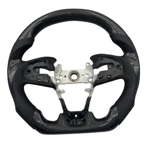 Custom Carbon Fiber Leather Steering Wheel For 2016-2021 Honda Civic 10th GEN - Bild 1 von 5