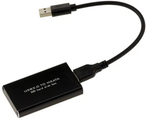 Boitier mSATA vers USB3 - Pour SSD mini PCIe de type mSATA 52 PIN- USB 3.0 - Imagen 1 de 4