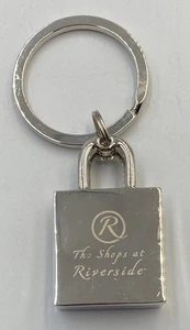 Bolso de Mano Shops At Riverside NJ Llavero Bolso de Metal Tono Plateado Logotipo en Forma - Imagen 1 de 4