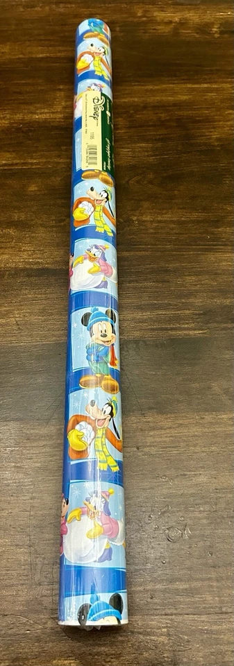 Disney The Finishing Touch Gift Wrapping Paper Mickey Mouse Minnie Donald VTG - Image 1 of 3