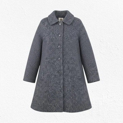 Y2K Anne Klein Charcoal Gray Wool Blend Button Front Peacoat Overcoat Size XXL - Image 1 of 4