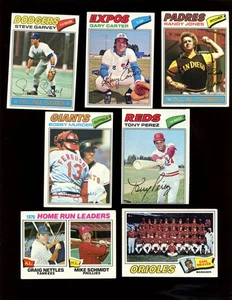 1977 Topps Baseball Card Lot Starter Set 81 Different VGEX/EXMT - Picture 1 of 1