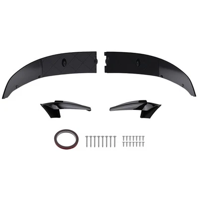 Front Bumper Spoiler Splitter Lip Glossy Black For 2011-2016 BMW 5 Series F10 - Image 1 of 4