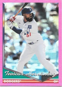 2024 Topps Archives TEOSCAR HERNANDEZ Pink Foilboard -LOS ANGELES DODGERS- #259 - Picture 1 of 1
