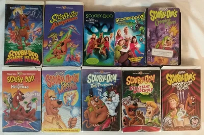 10 VHS Scooby Doo Zombie Island Alien Invaders Monsters Unleashed Capers Mysteri - Image 1 of 4