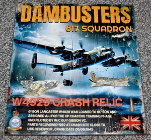 LANCASTER W4929 RAF bomber 617 Sqn DAMBUSTERS crash 1943 ww2 relic part DISPLAY - Picture 1 of 12