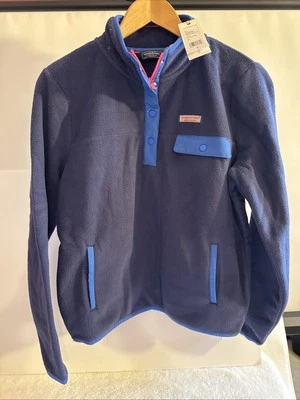 Vineyard Vines Fleece SHEP shirt Small Women’s Blue NWT - Image 1 of 4