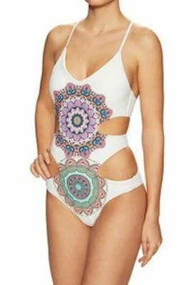 Traje de baño rojo Carter Montezuma Monokini traje de baño de una pieza talla L Foto 1 de 4