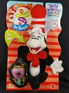 Vintage 1997 Dr. Seuss "Cat in the Hat w/The Gink Finger Puppet" MINT in Package - Picture 1 of 10