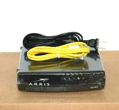 Arris TM1602A DOCSIS 3.0 Telephony Cable Modem  Optimum WOW Cablevision Charter - Image 1 of 2