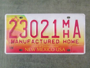 Neuwertiges New Mexico USA hergestellt Heim Nummernschild #WR82504 Ballon Grafik - Bild 1 von 1