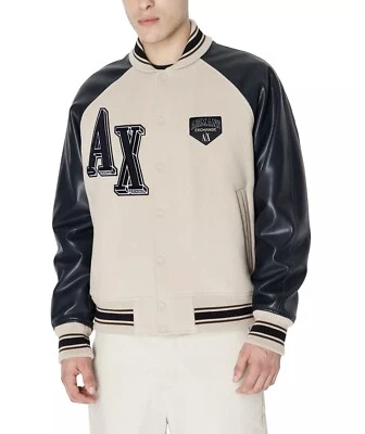 Armani Exchange Varsity Bomber Jacket - Image 1 of 4