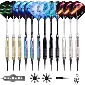 Win.max Dartpfeile Set 12 Stück, 18g Softdart für Elektronische Dartscheiben - Bild 1 von 1
