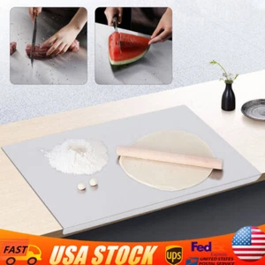 Stainless Steel Cutting Chopping Boards Large Pastry Board Counter with Lip Top - Picture 1 of 11
