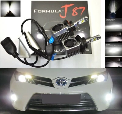 LED Kit S 100W 9008 H13 6000K White Two Bulbs Head Light Dual High Low Beam Fit - Image 1 of 4