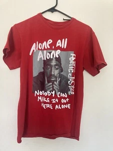 Tupac Shakur Poetic Justice Red T shirt Sz med - Picture 1 of 2
