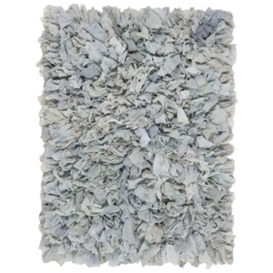 SAFAVIEH Rio Shag SG951L Handmade Light Blue Rug - Picture 1 of 10