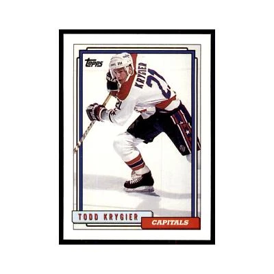 Todd Krygier 1992 Topps #502 Hockey Cards Hockey Card NM - Image 1 of 3