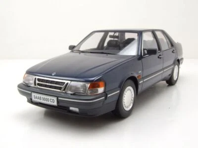 Saab 9000 CD Turbo 1990 Blu Scuro Modellino 1:18 Triple9 - Immagine 1 di 4