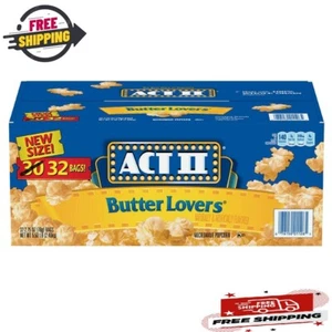 ACT II Butter Lovers Microwave Popcorn (2.75 oz., 32 pk.) FREE SHIPPING - Bild 1 von 5
