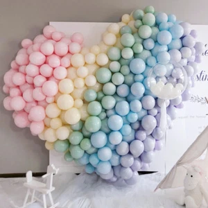 5" 10" 18" Macron Latex Balloons Wedding Birthday Party Pastel Decor Baloons UK - Picture 1 of 17