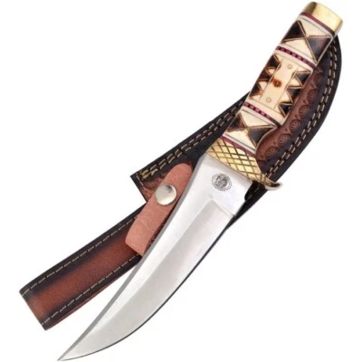 Frost Cutlery Falling Meadow Fixed Knife 7" Stainless Steel Blade Bone Handle - Image 1 of 2